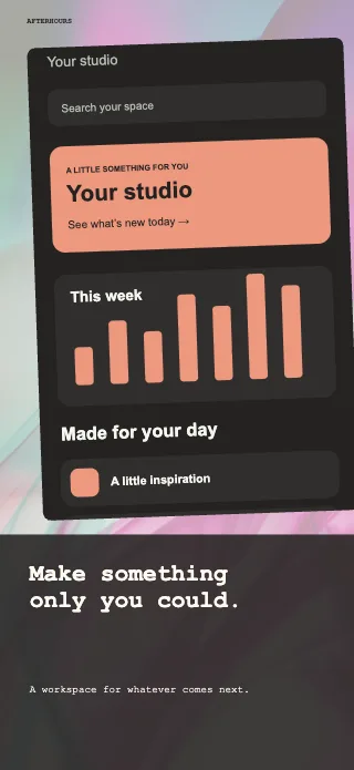 Afterhours screenshot design: Screen story