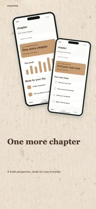 Chapter screenshot design: Top showcase