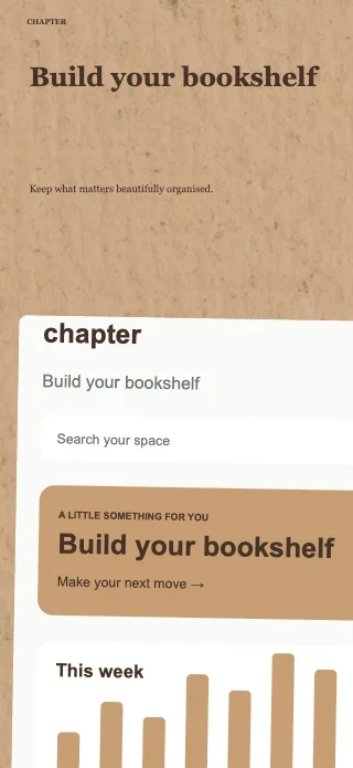 Chapter screenshot design: Close-up