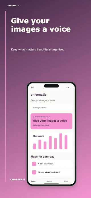 Chromatic screenshot design: Book spine