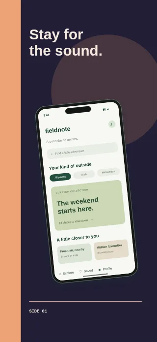 Nightjar Deluxe App Store screenshot layout, Opening statement