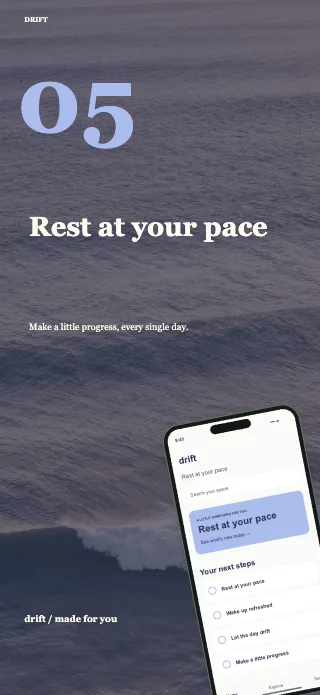Drift screenshot design: Statement