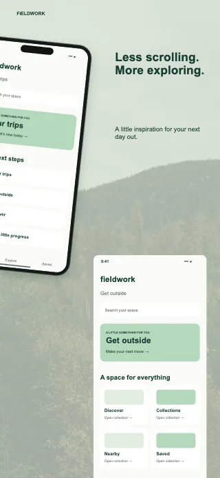 Fieldwork screenshot design: Right column