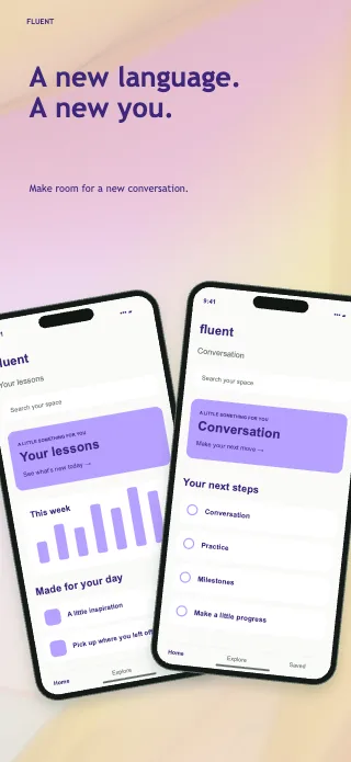 Fluent screenshot design: Paired perspectives