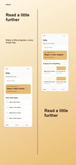 Folio screenshot design: Architecture