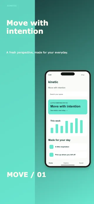 Kinetic screenshot design: Movement panel