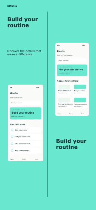 Kinetic screenshot design: Architecture