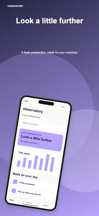 Observatory screenshot design: Orbital