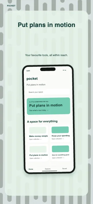 Pocket screenshot design: Framed story