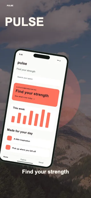 Pulse screenshot design: Poster