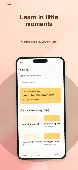 Spark screenshot design: Spotlight