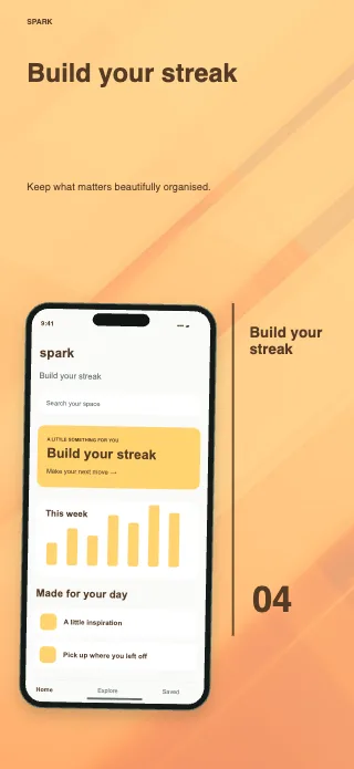 Spark screenshot design: Side notes