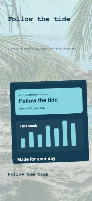 Tidal screenshot design: Wide detail