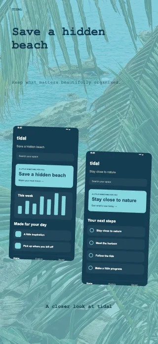 Tidal screenshot design: Gallery