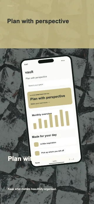 Vault screenshot design: Horizon